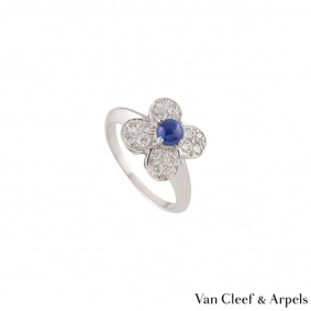 Van Cleef & Arpels White Gold Alhambra Ring
